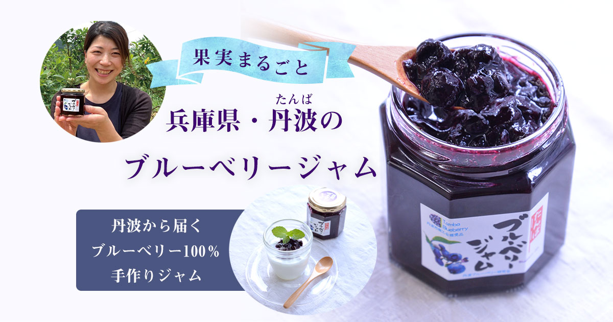 兵庫県丹波産 果実まるごとゴロゴロ感たっぷりの 丹波ブルーベリージャム ブルーベリーのある生活